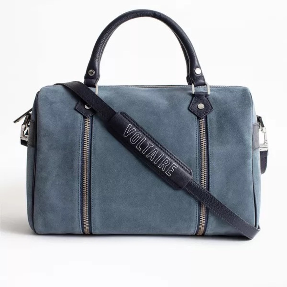Zadig & Voltaire Suede blue bag with dust bag